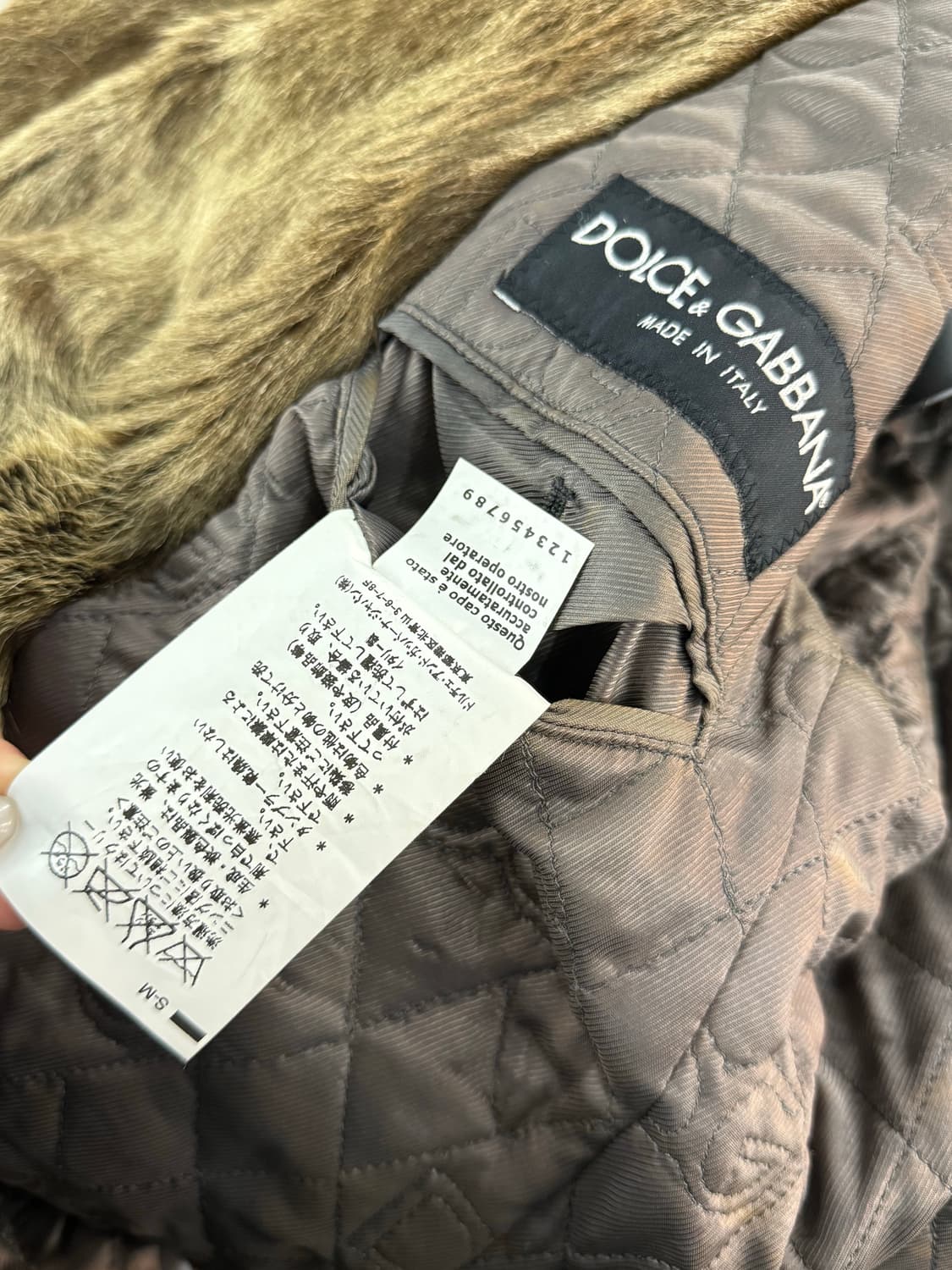 Dolce&Gabbana 돌체앤가바나 빈티지 퍼 코트 자켓 44 상품이미지7
