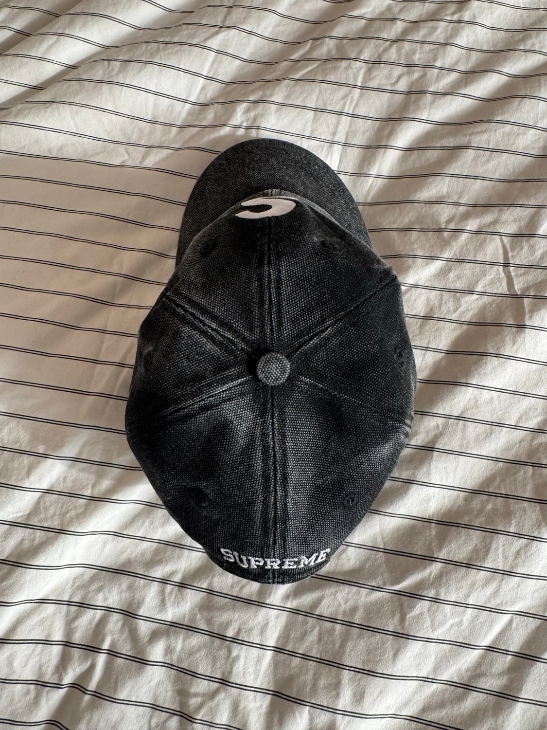 (새상품급 미사용) 슈프림 S로고 피그먼트 볼캡 블랙 원사이즈 상품이미지6