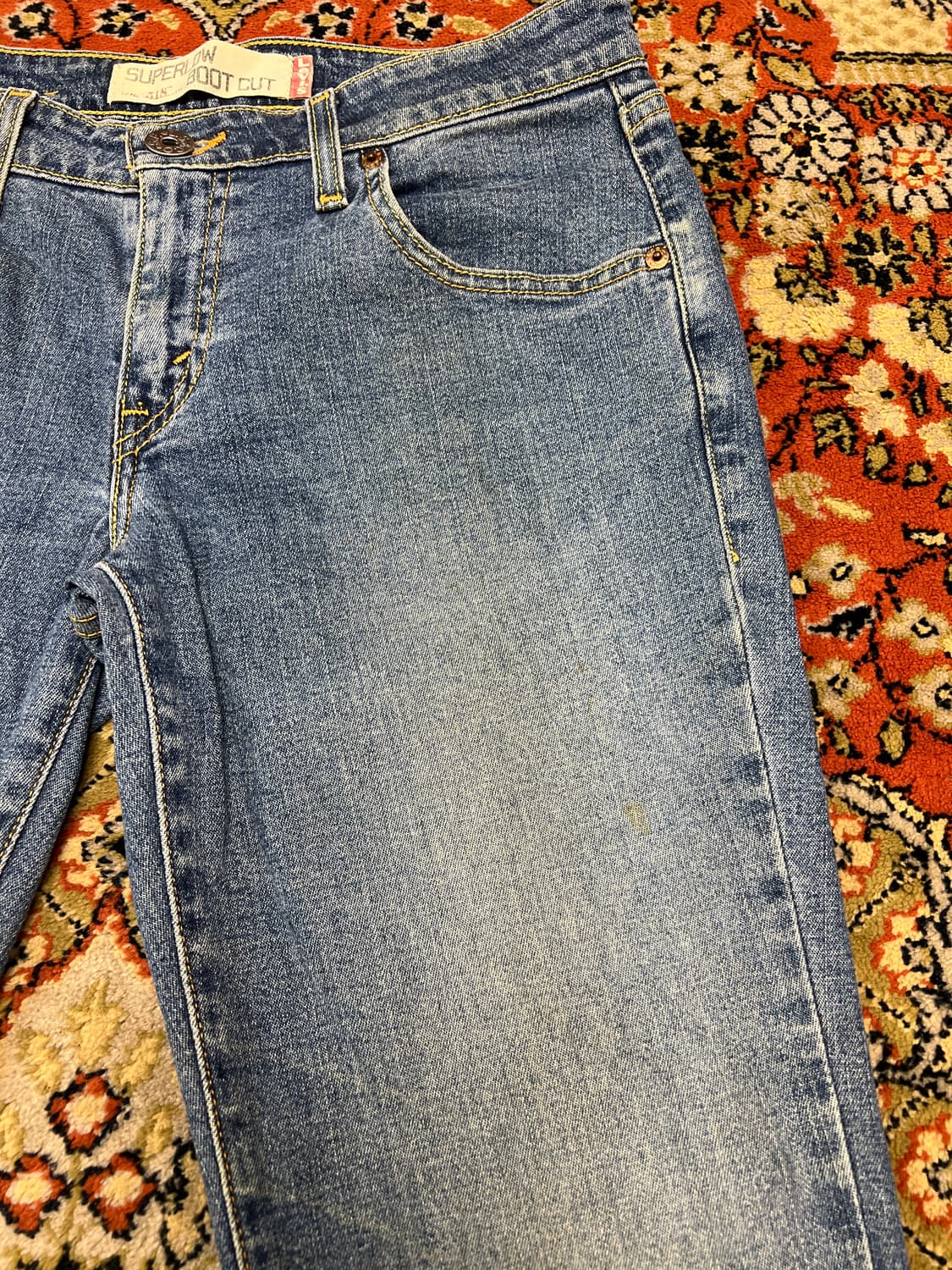 [L] 리바이스 빈티지 SUPER LOW 518 여성 부츠컷 데님 상품이미지4