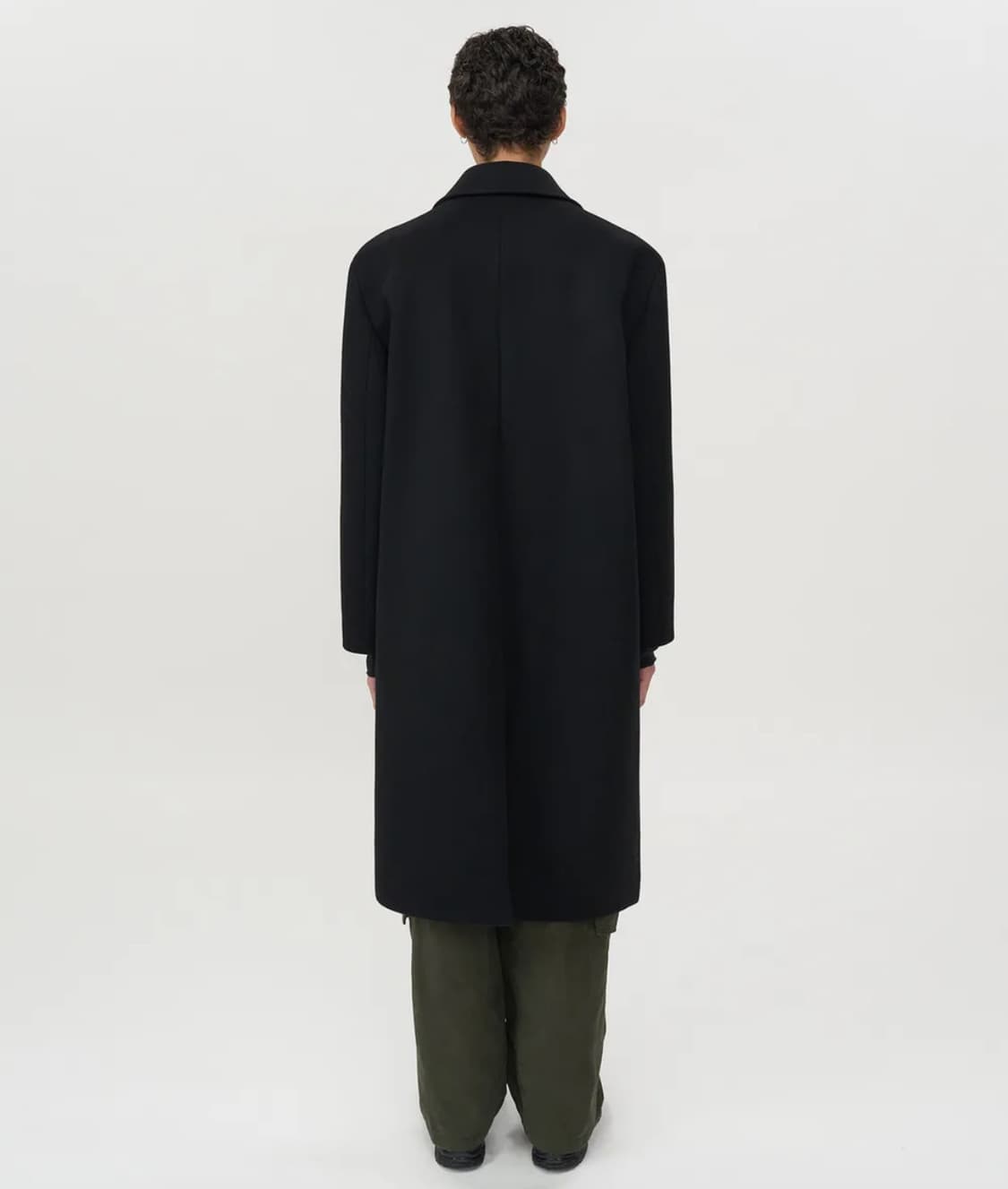 인사일런스 캐시미어 더블 롱 코트 BLACK 상품이미지3