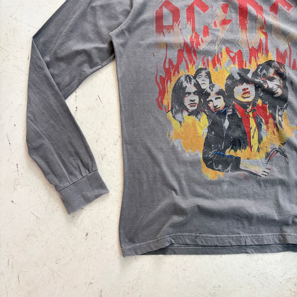 AC/DC 오피셜 빈티지 롱슬리브 M 상품이미지3