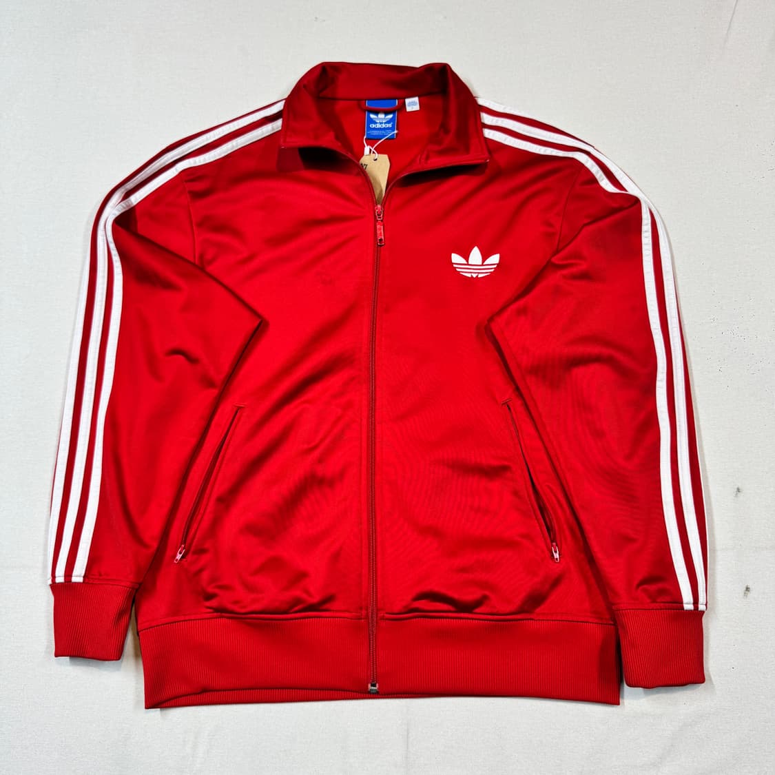 L) 아디다스 파이어버드 삼선 져지 트랙탑 집업 레드 A7 상품이미지1