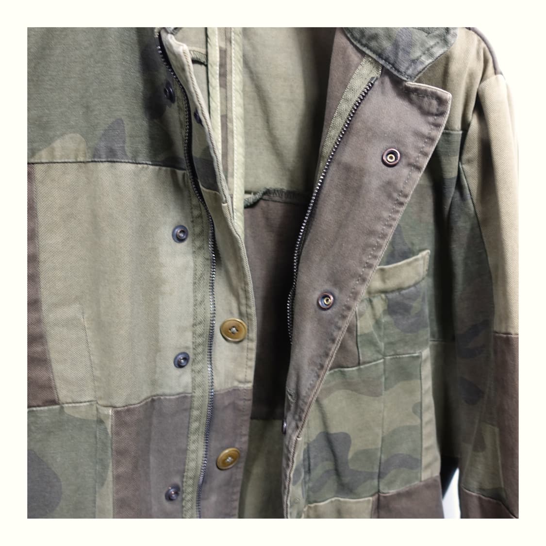 GOWEST 고웨스트 리컨스트럭트 하이브리드 카모 패치 자켓 상품이미지6