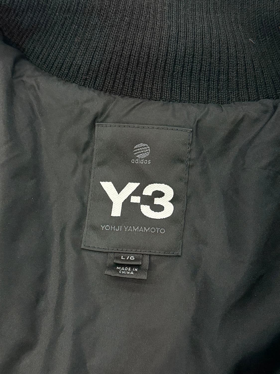 y-3 00s 블랙 퀼팅 니트 카라 라이트 패디드 자켓 상품이미지7