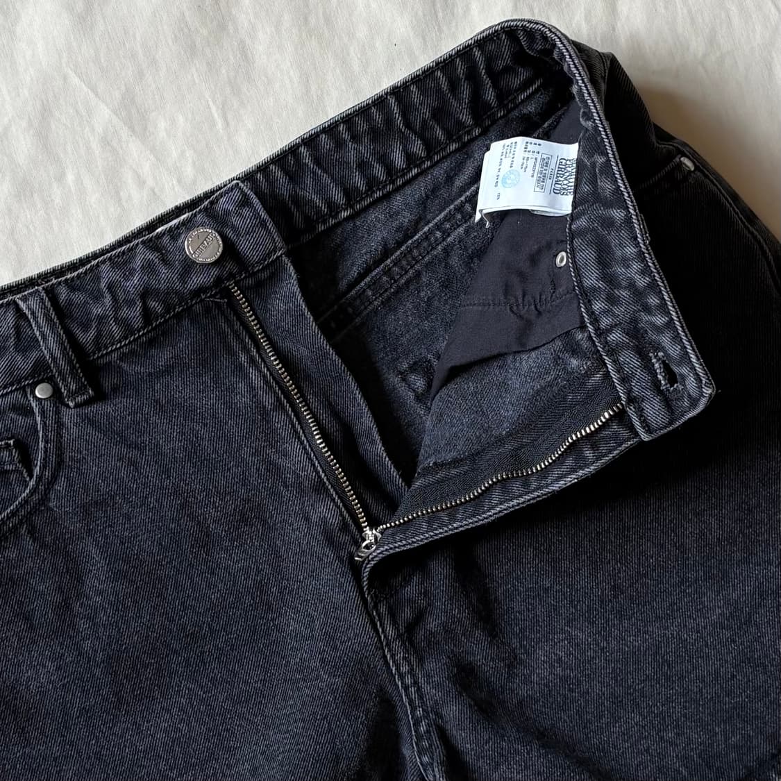 [L / 29] MFG W Denim Shorts Black 상품이미지2