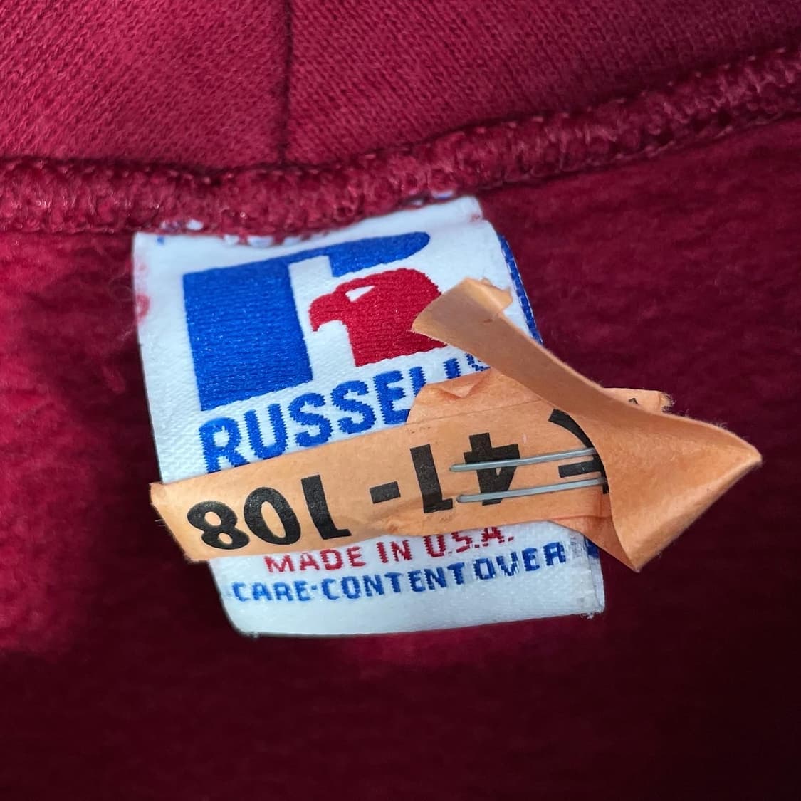 Russell USA Old School Hoodie 상품이미지5