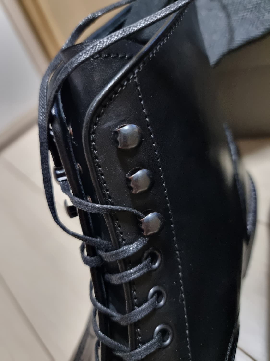 (새상품) 포스트맨 레인저 원 블랙 가죽 부츠 265mm 상품이미지3