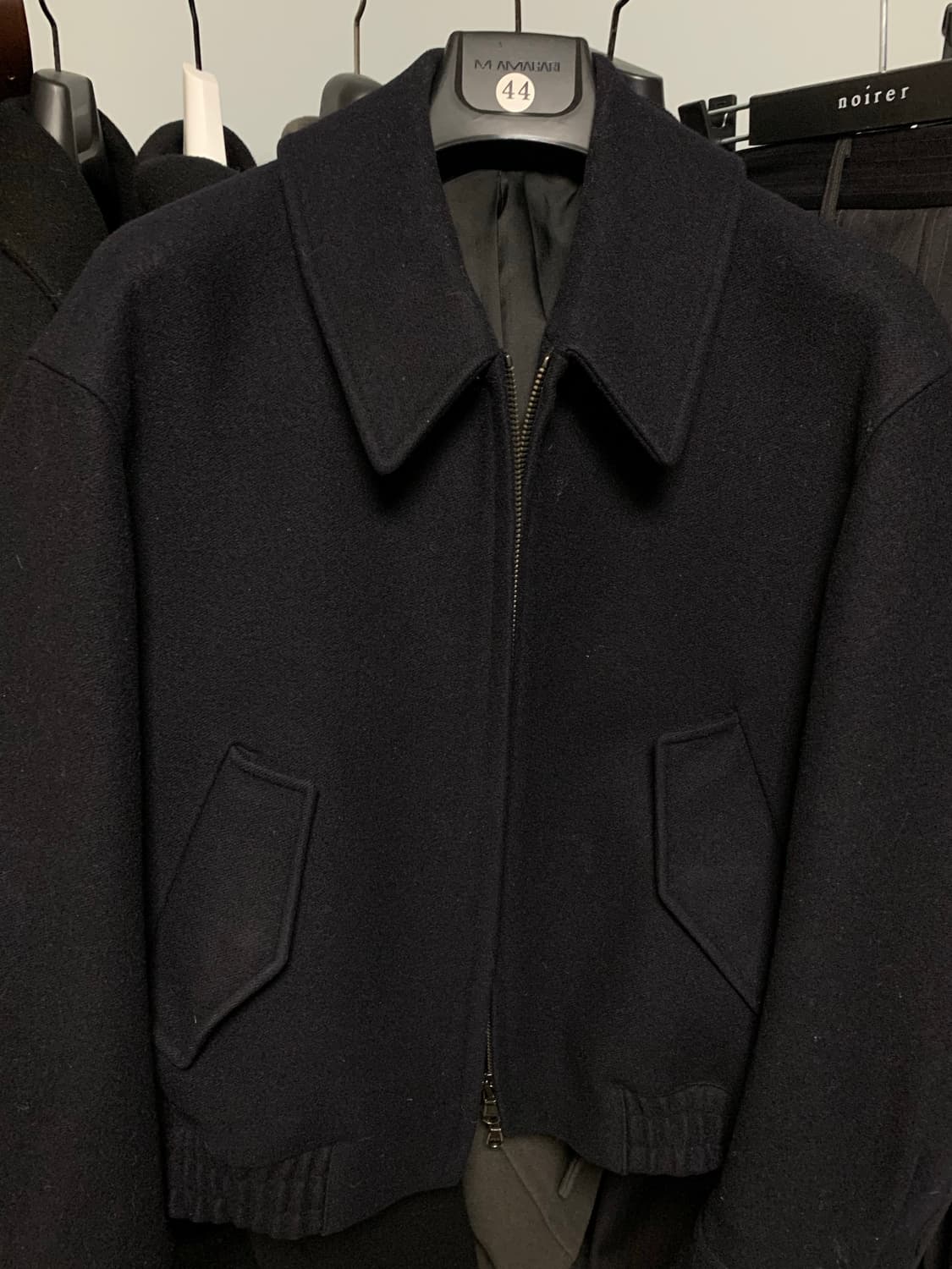 마마가리 포트베이 울 블루종 다크네이비 44사이즈 상품이미지1