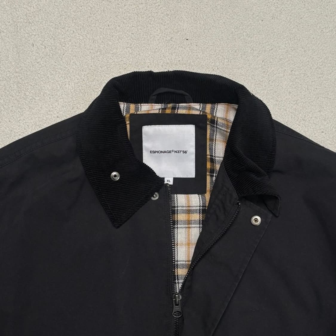 ESPIONAGE 헌팅 블루종 자켓 블랙 XL 상품이미지5