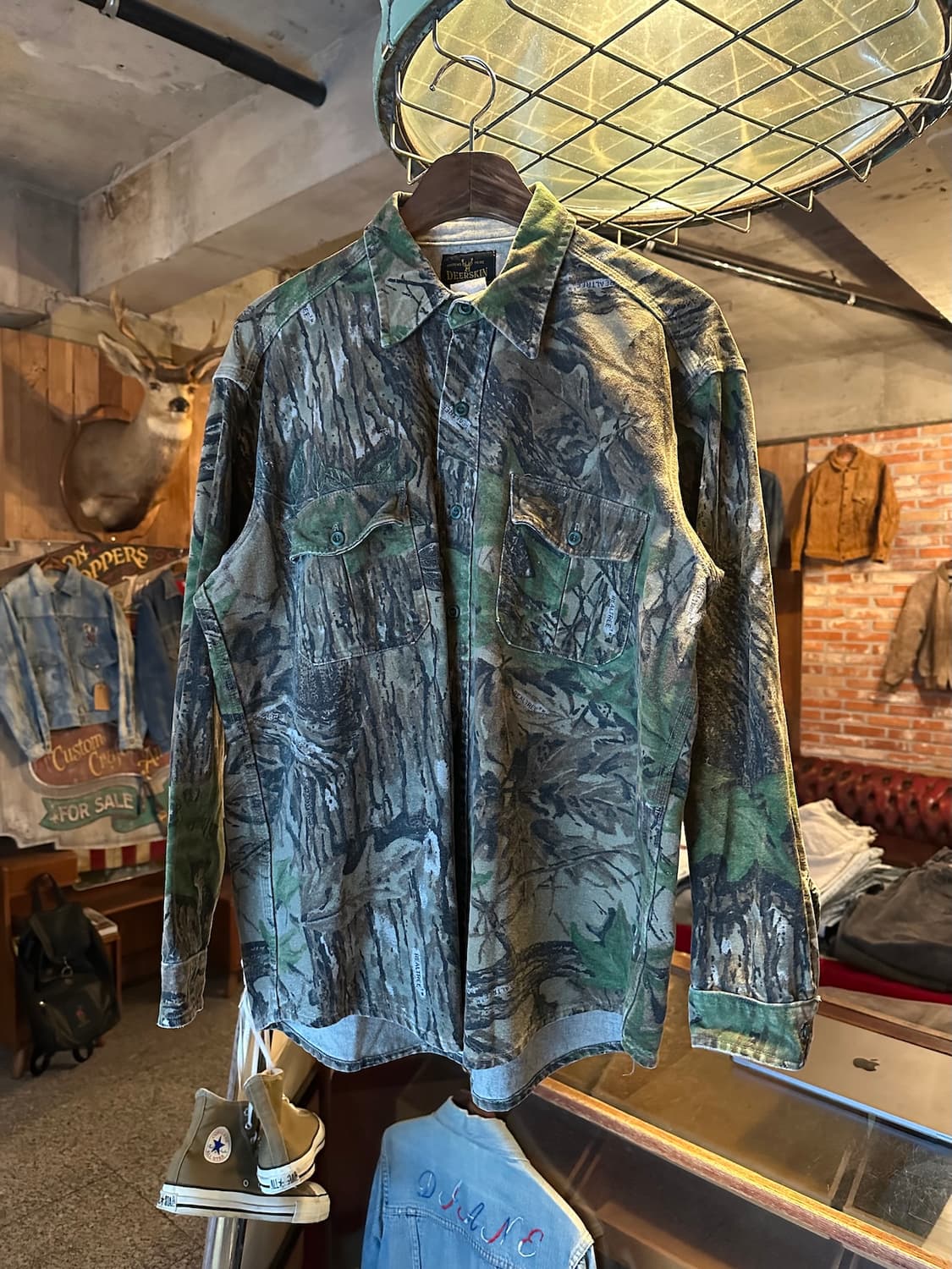 90s USA 빈티지 리얼트리 패턴 셔츠 상품이미지2