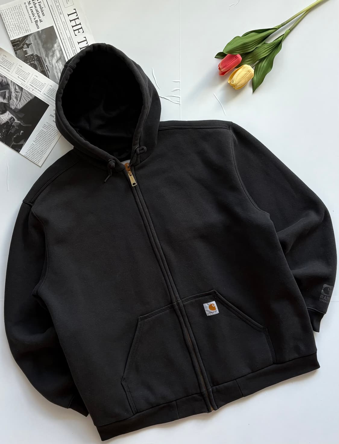 칼하트 레인 디펜더 후드 집업 상품이미지1