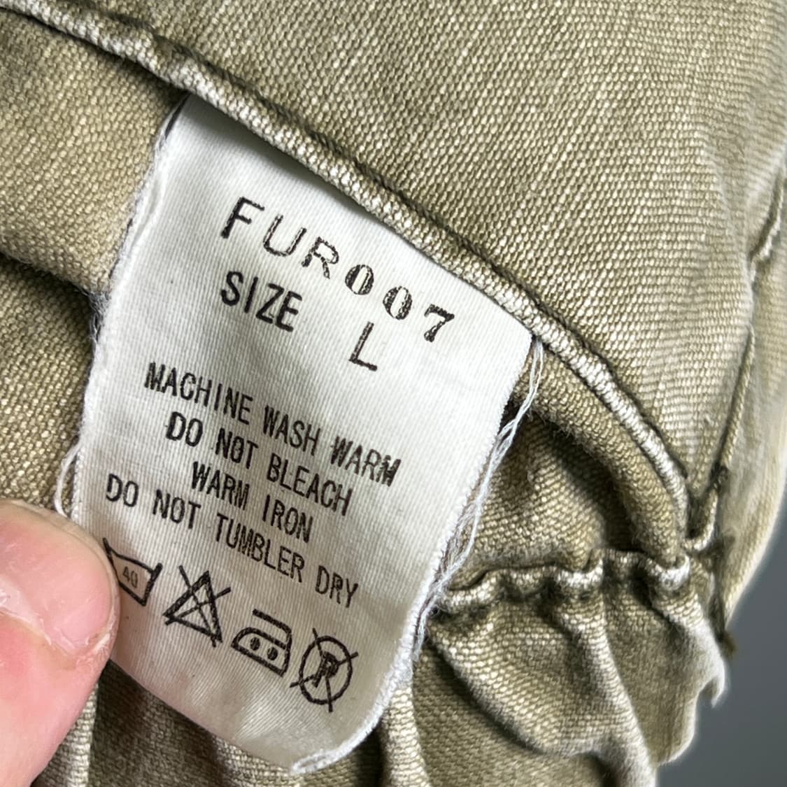 어반리서치 빈티지 워싱 워크 자켓 L 상품이미지8