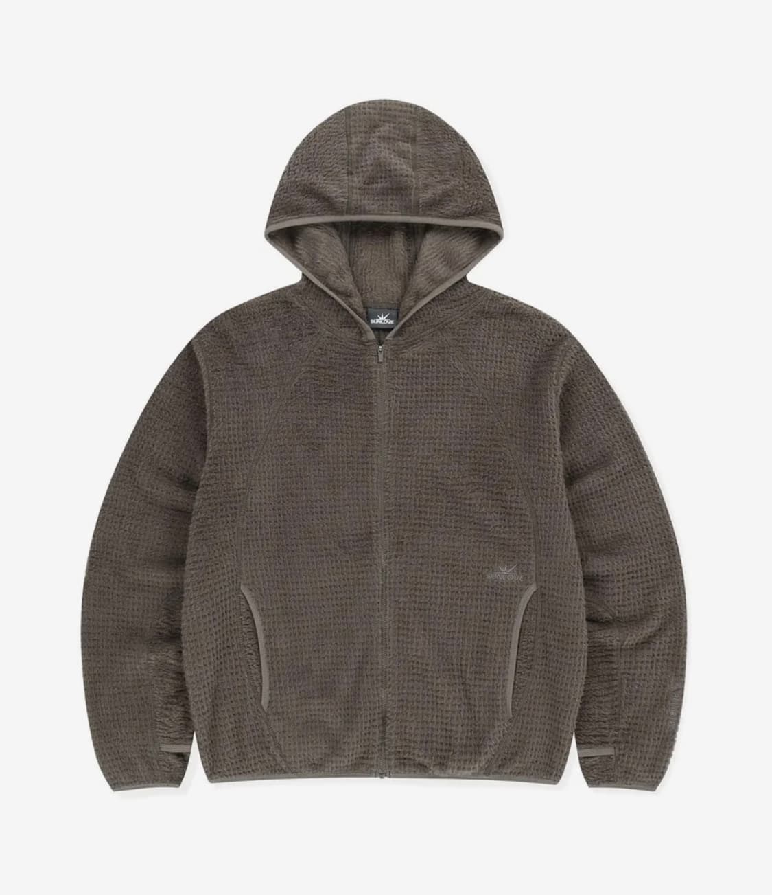 썬러브 폴라텍 알파 집업 후디 브라운 M 상품이미지1