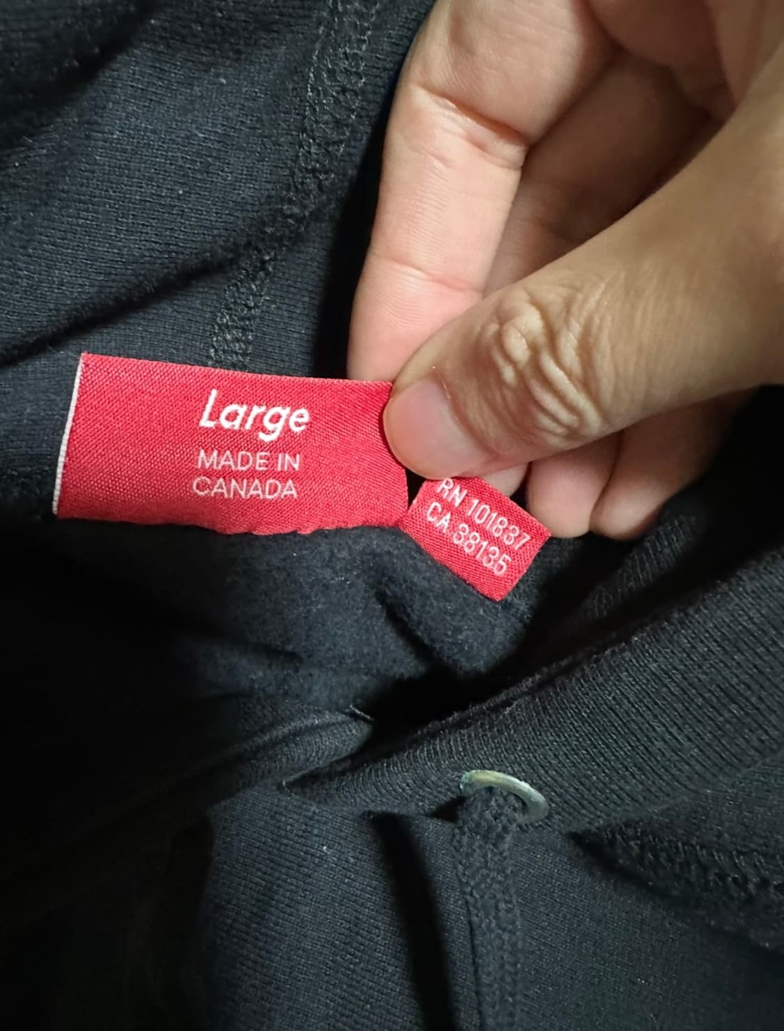 슈프림 아랍어 아라빅 자수 후드티 L(2017년발매) 상품이미지7