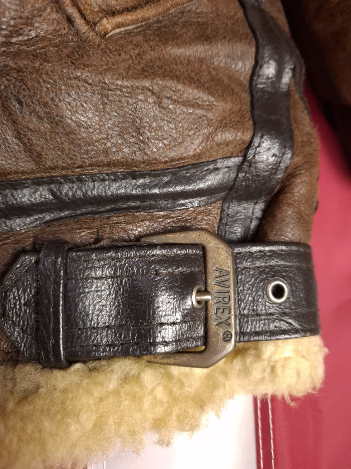 오리지날 미국제조 아비렉스 미공군 B-3 리얼레더 항공 폭격기 무스탕 상품이미지3