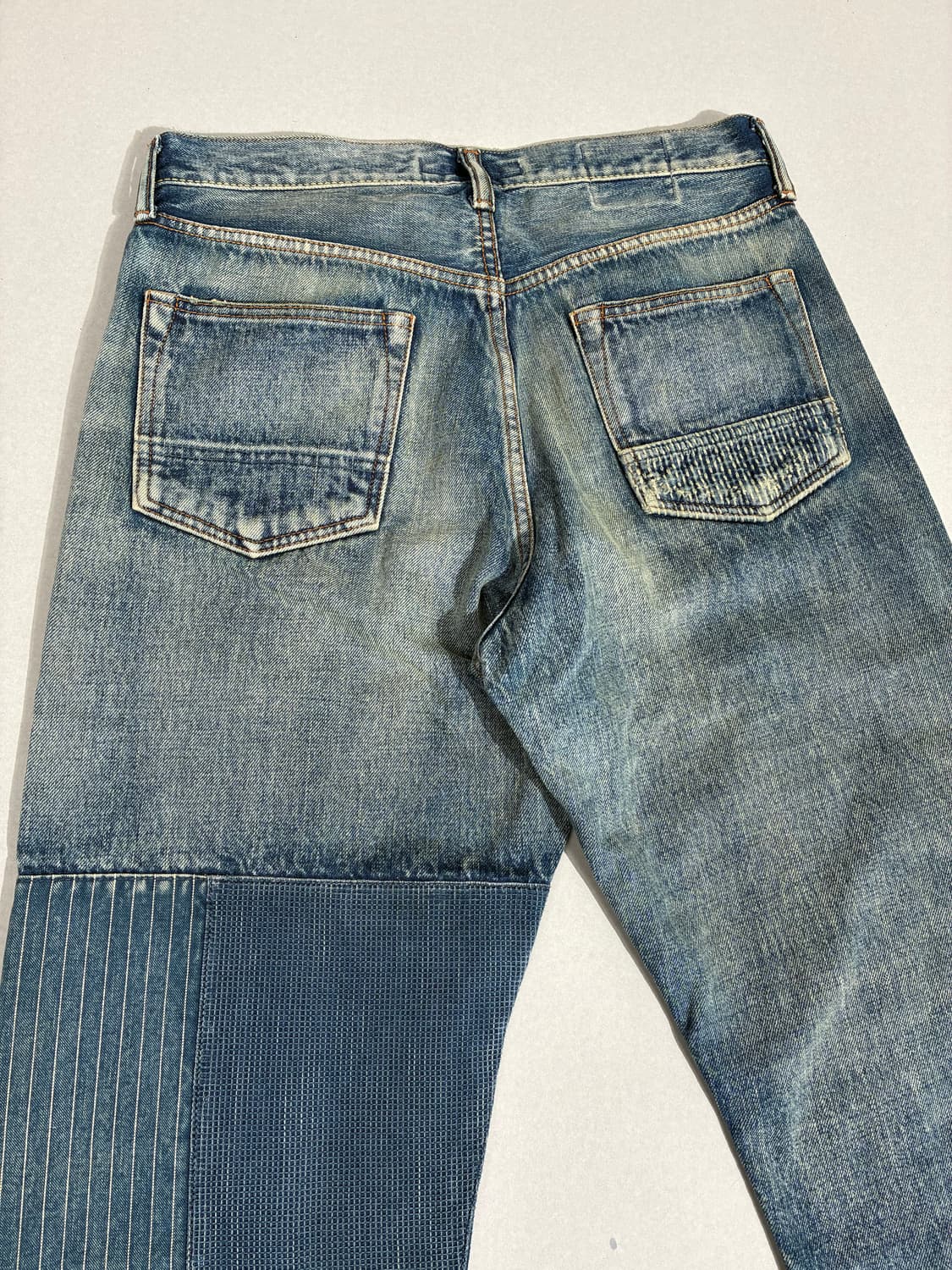 FDMTL 펀더멘탈 클래식 핏 패치워크 사시코 보로 데님 W28/L30 상품이미지6