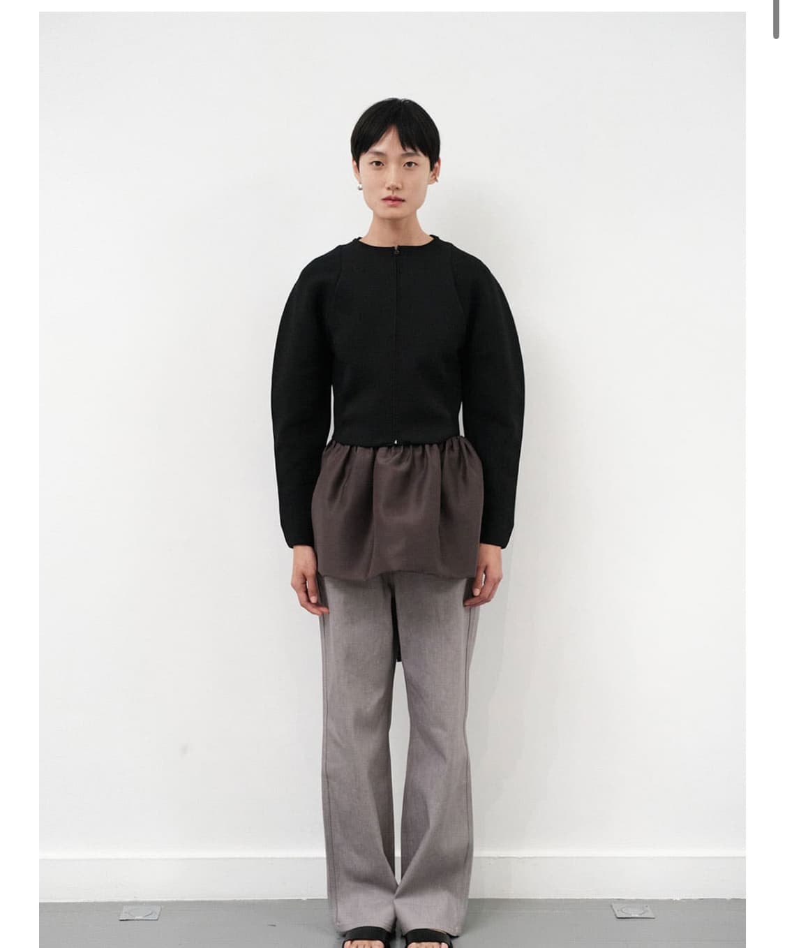 2025 아모멘토 라운드 집업 가디건 상품이미지2