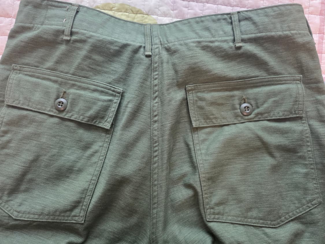 오어슬로우 US Army 퍼티그 레귤러핏 지퍼플라이 4사이즈(34) 상품이미지2