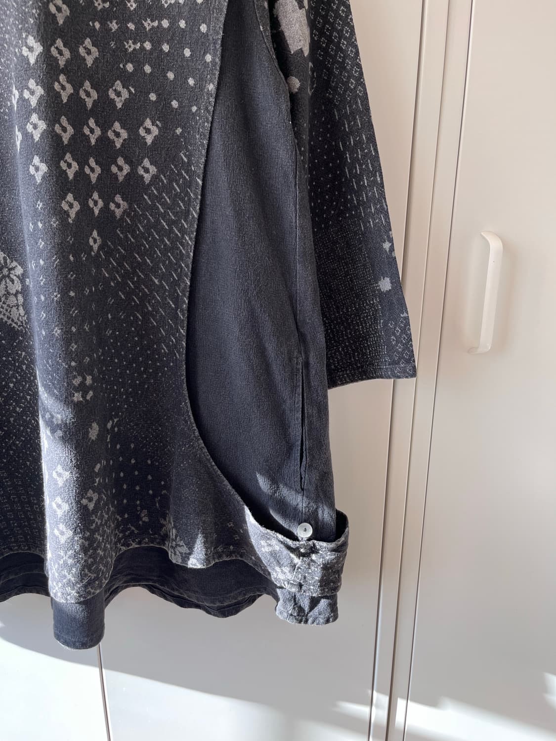 Decorer 패턴 레이어드 미디 원피스 상품이미지10