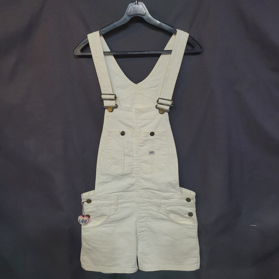 Lee 화이트 데님 오버롤 상품이미지8