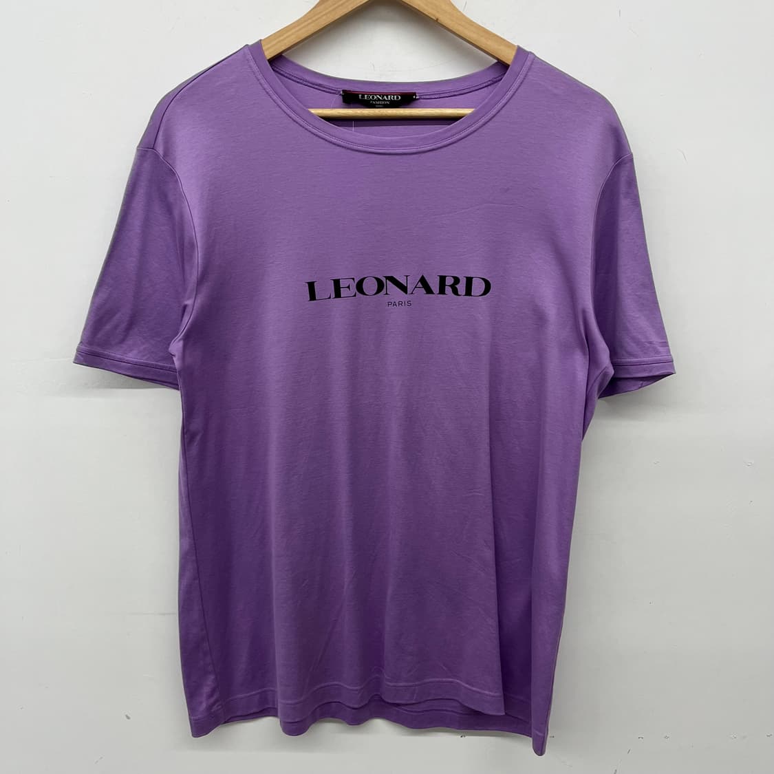 레오나드 LEONARD 퍼플 티셔츠 여L 상품이미지2