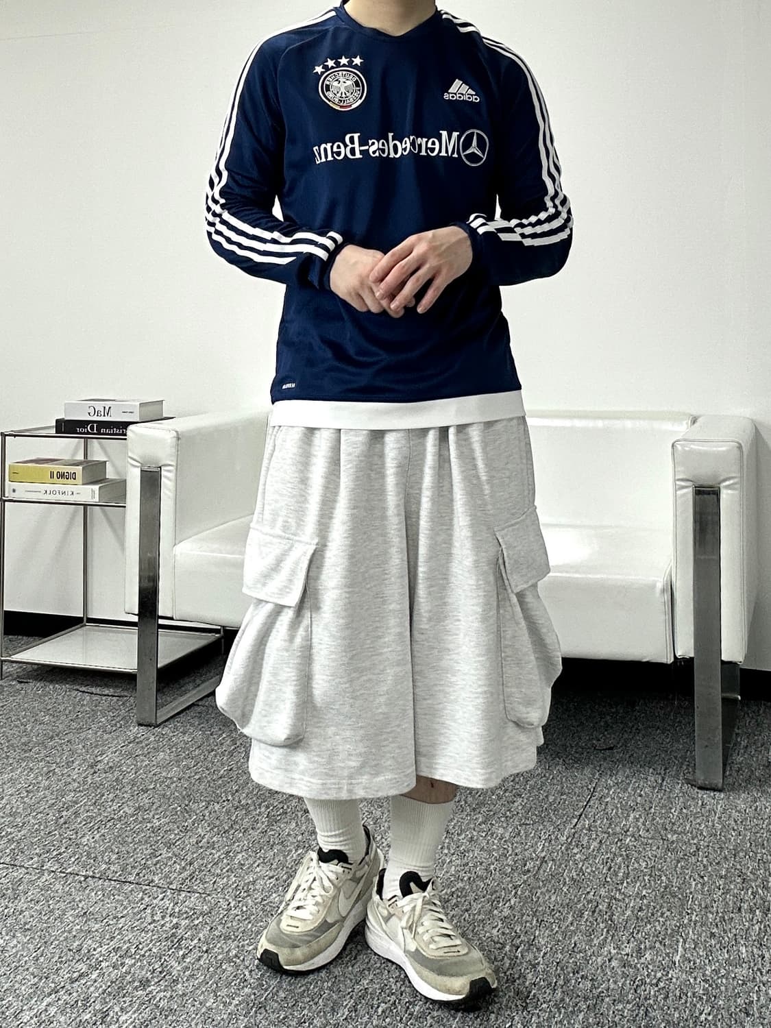 아디다스 독일 메르세데벤츠 긴팔 져지 XL  상품이미지3