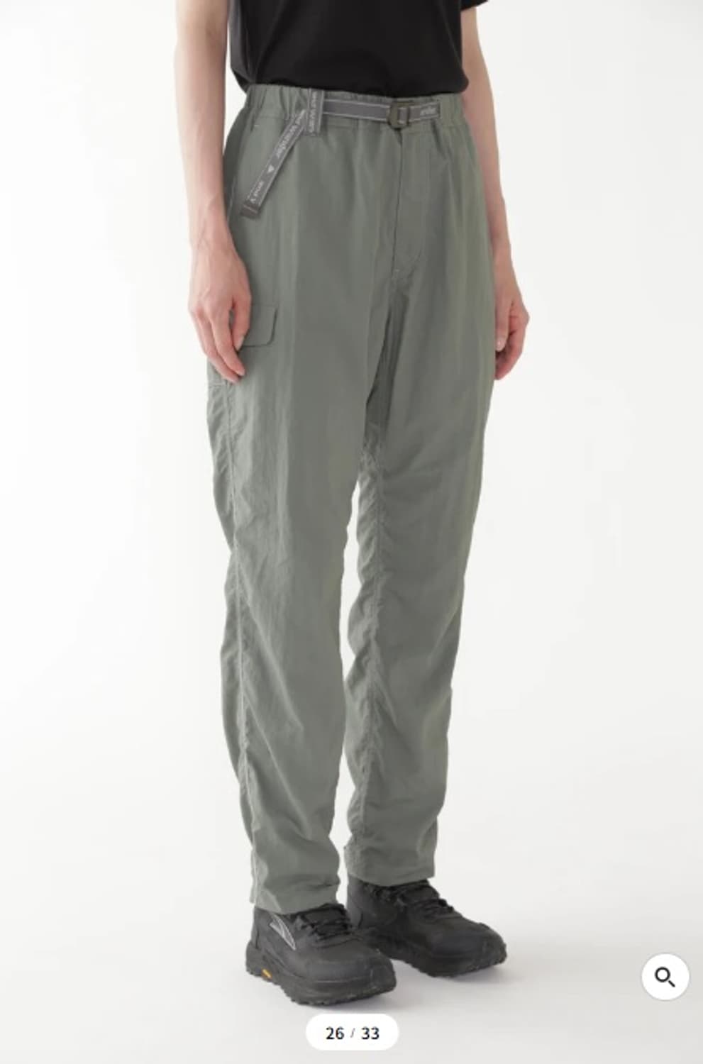 여성 M] 앤드원더 Ny taffeta hiker pants 그레이색상 상품이미지2