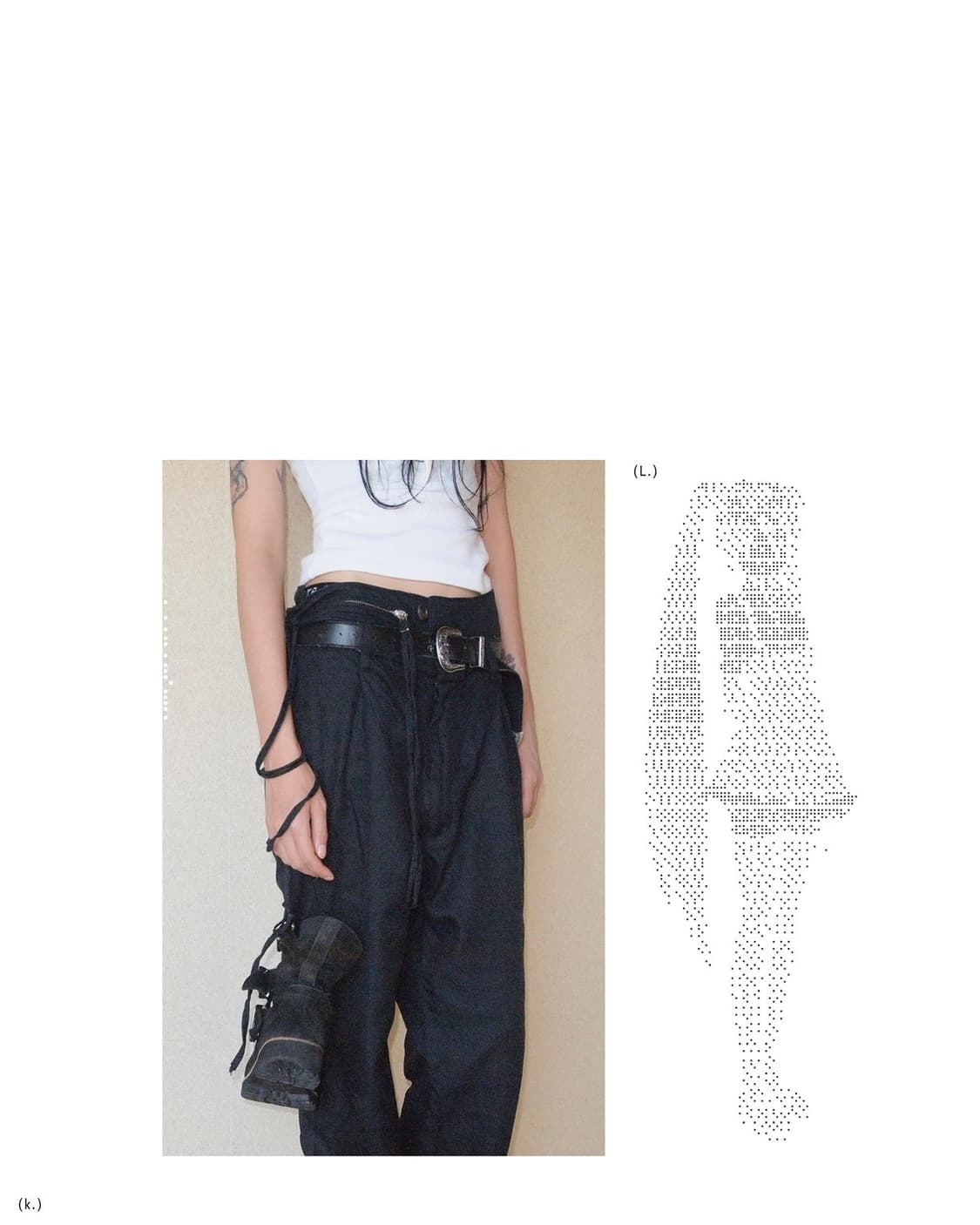 BED j.w. FORD 18SS 더블 레이어 러프컷 트라우져 상품이미지1