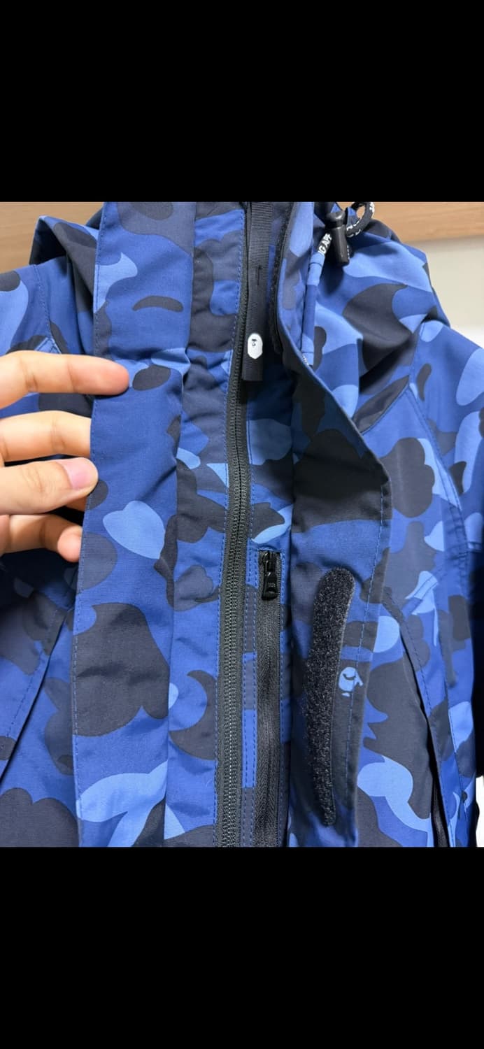 베이프 카모 스노우보드자켓 네이비 S 상품이미지4