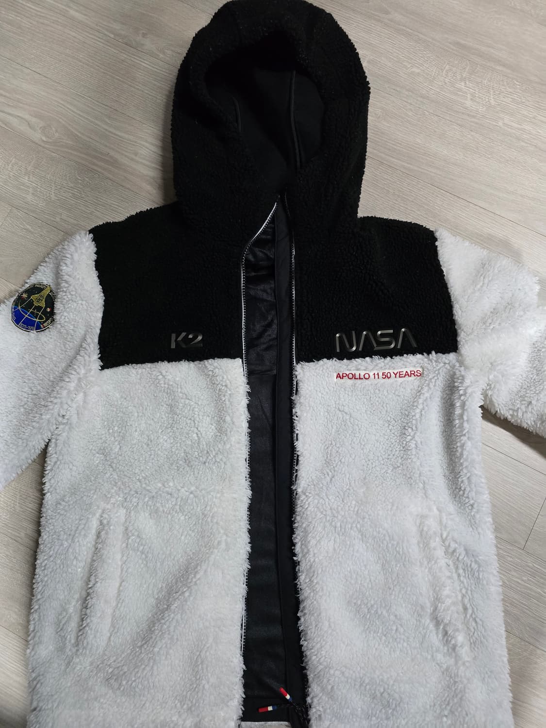 K2+ NASA 콜라보레이션 스페이스 비숑  후리스 뽀그리 후드.  싸이 상품이미지6