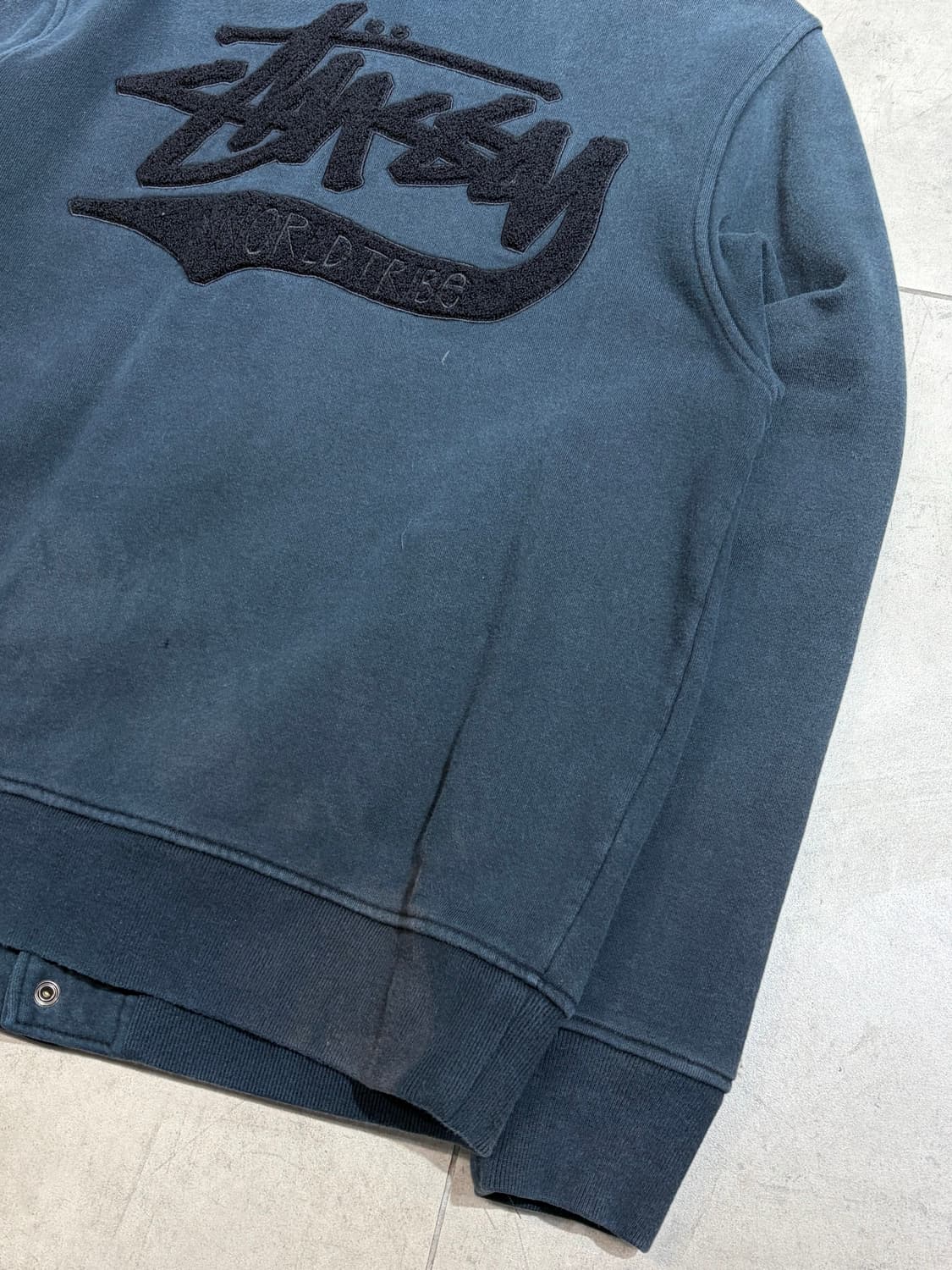 00s 스투시 월드 트라이브 코튼 바시티 자켓 상품이미지8