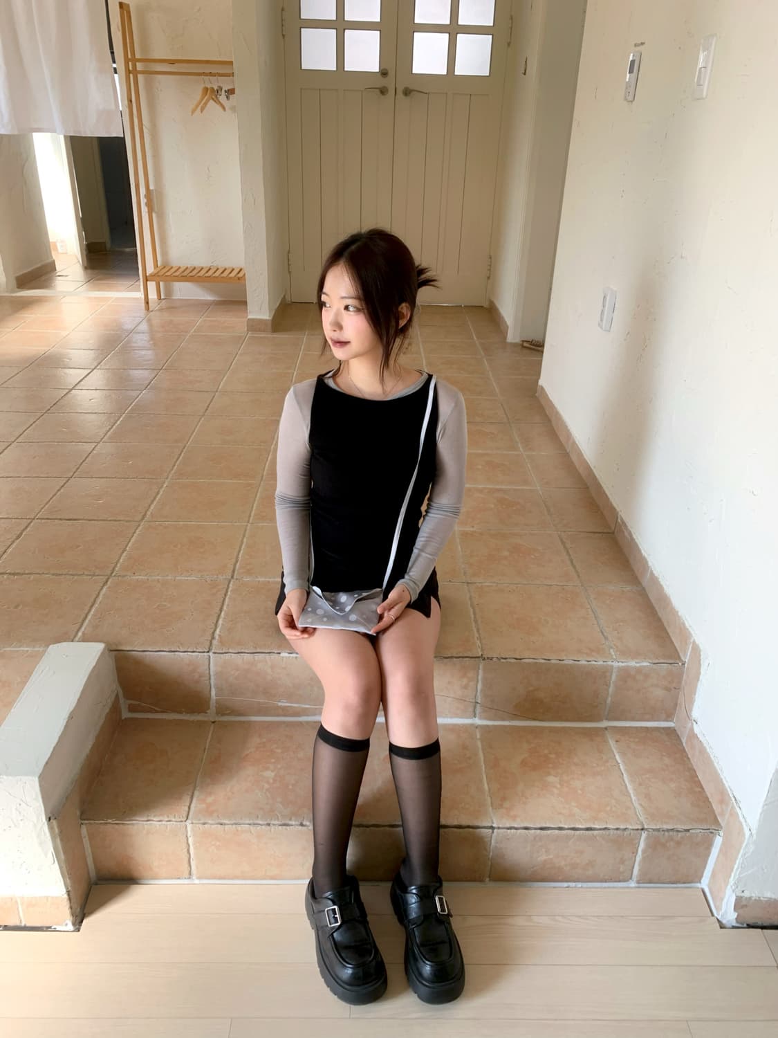 S.O.O Dot Letter Mini Cross Bag 상품이미지3