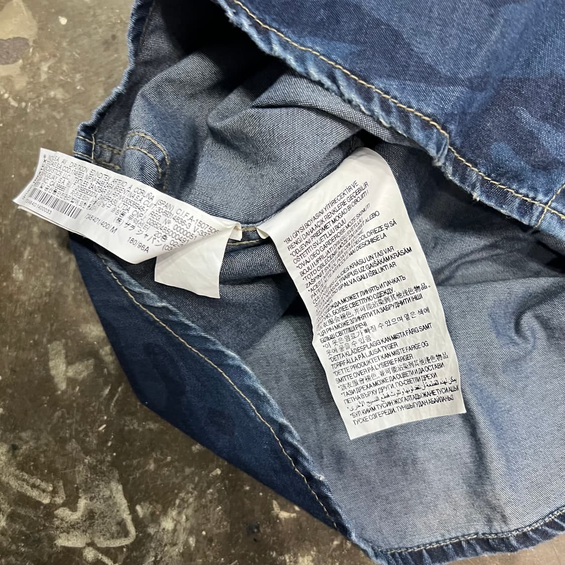 M) ZARA 자라 카모플라쥬 데님셔츠 청남방 상품이미지6