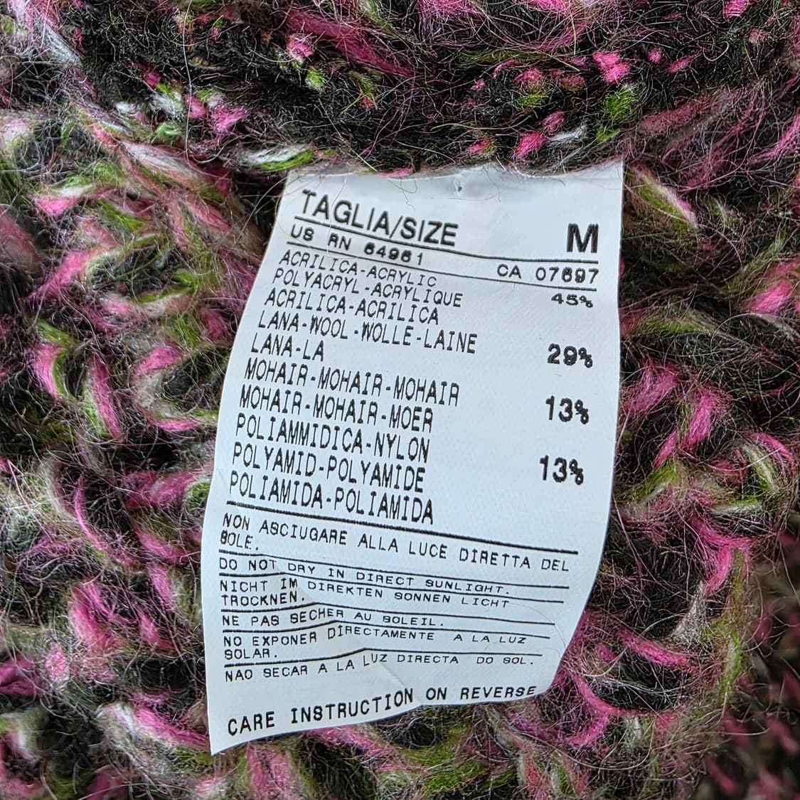 Benetton 멀티컬러 니트 가디건 상품이미지6