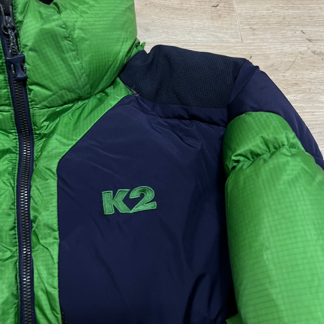 K2 윈드스토퍼 아웃도어 덕다운 800 패딩 점퍼 [라임] L/100 상품이미지4