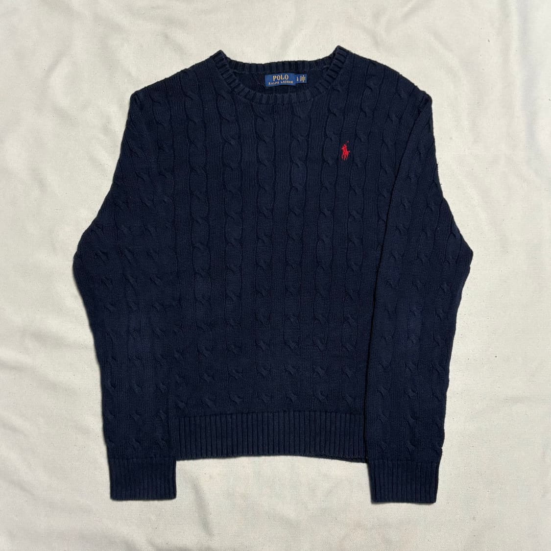 L 폴로랄프로렌 네이비 케이블 니트 상품이미지2