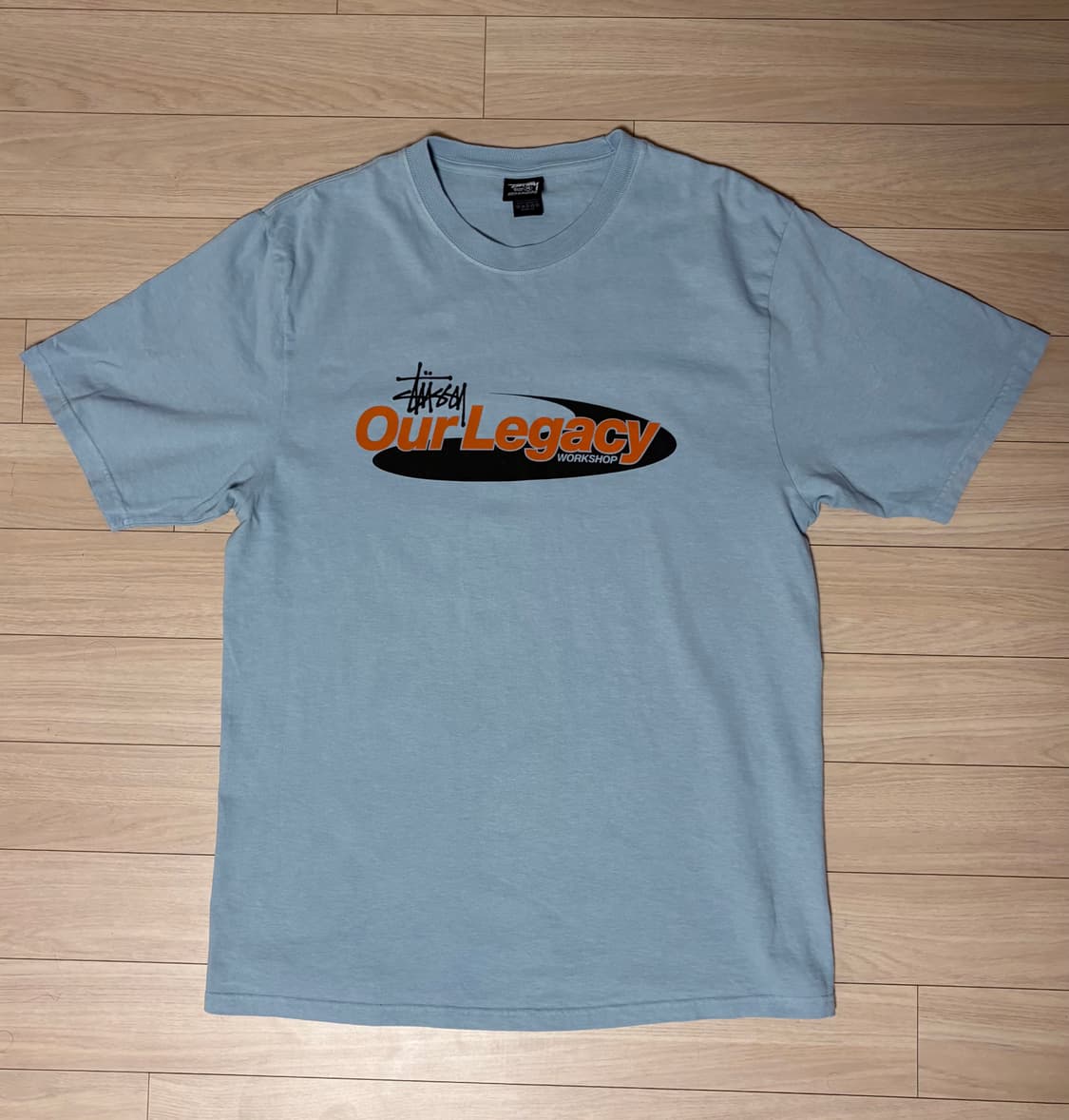 스투시 아워레가시 베이비블루 티셔츠 M 상품이미지1