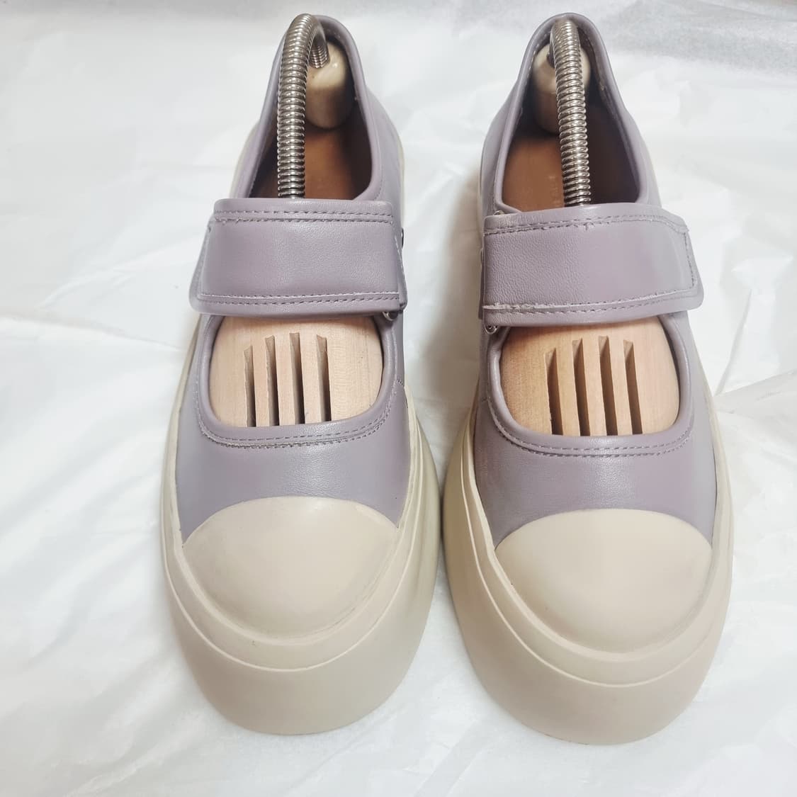 마르니 MARNI 플랫폼 스니커즈 메리제인 레더 가죽 슈즈(250/38) 상품이미지2