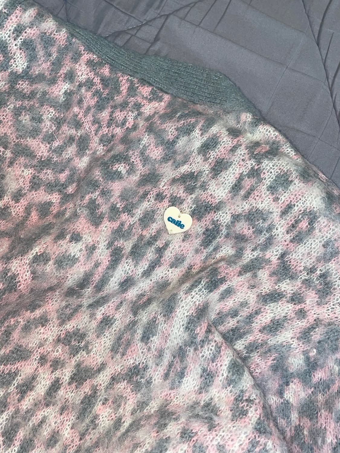 애즈이프캘리 레오파트 니트 가디건 상품이미지2