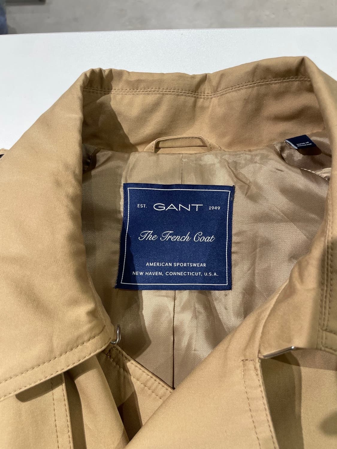 간트 베이지 벨티드 트렌치 코트  상품이미지7