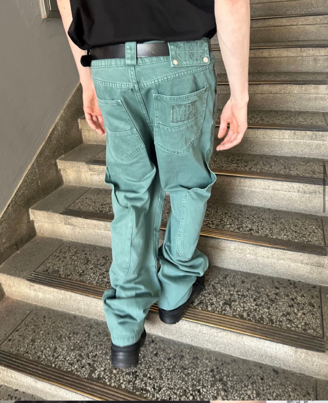 플라스틱프로덕트 팬츠 에메랄드 상품이미지2