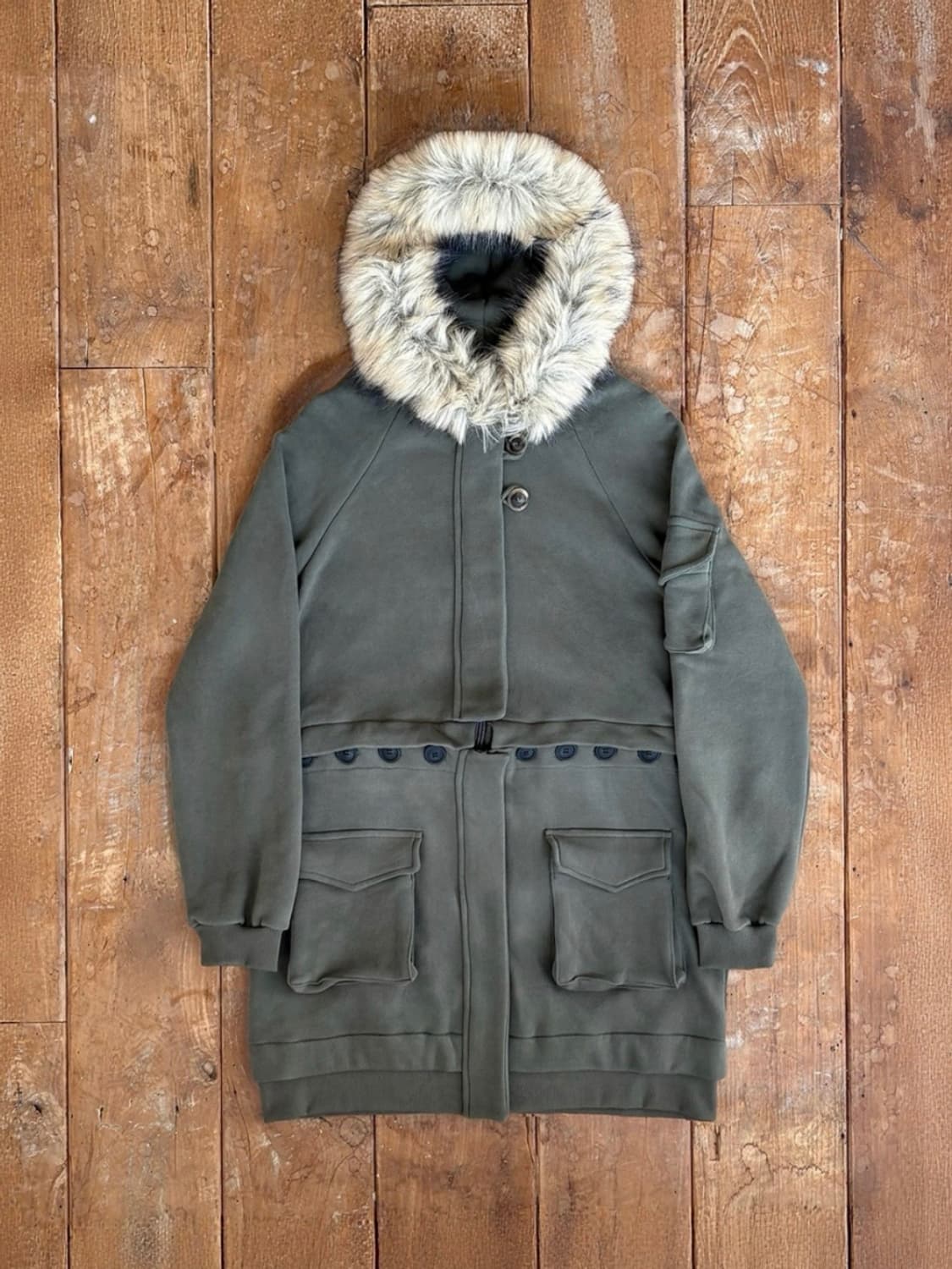 oshigh 오스하이 후드집업 카키 상품이미지3