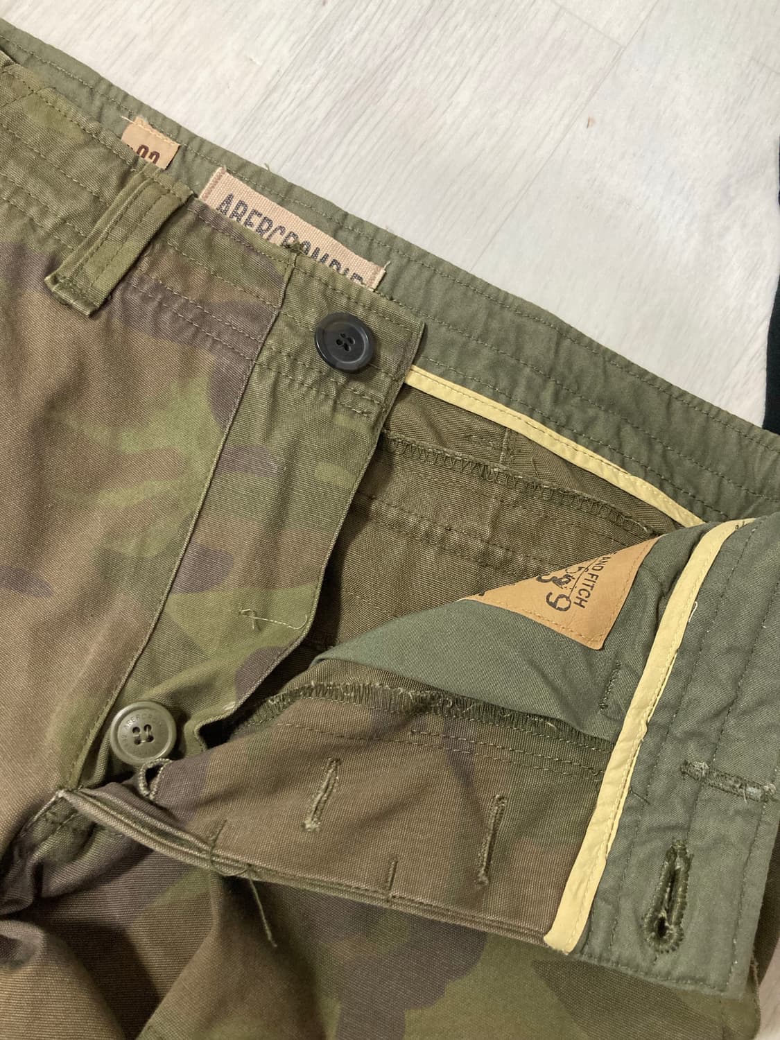 아베크롬비 y2k 카모플라쥬 유틸리티 필드 카고 워크팬츠 32 상품이미지10