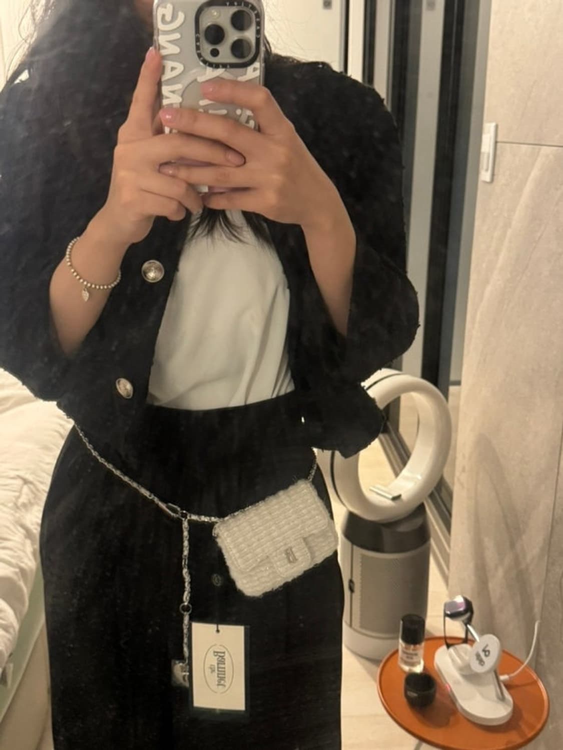 더바넷 Tweed Chain Belt Mini Bag 상품이미지3