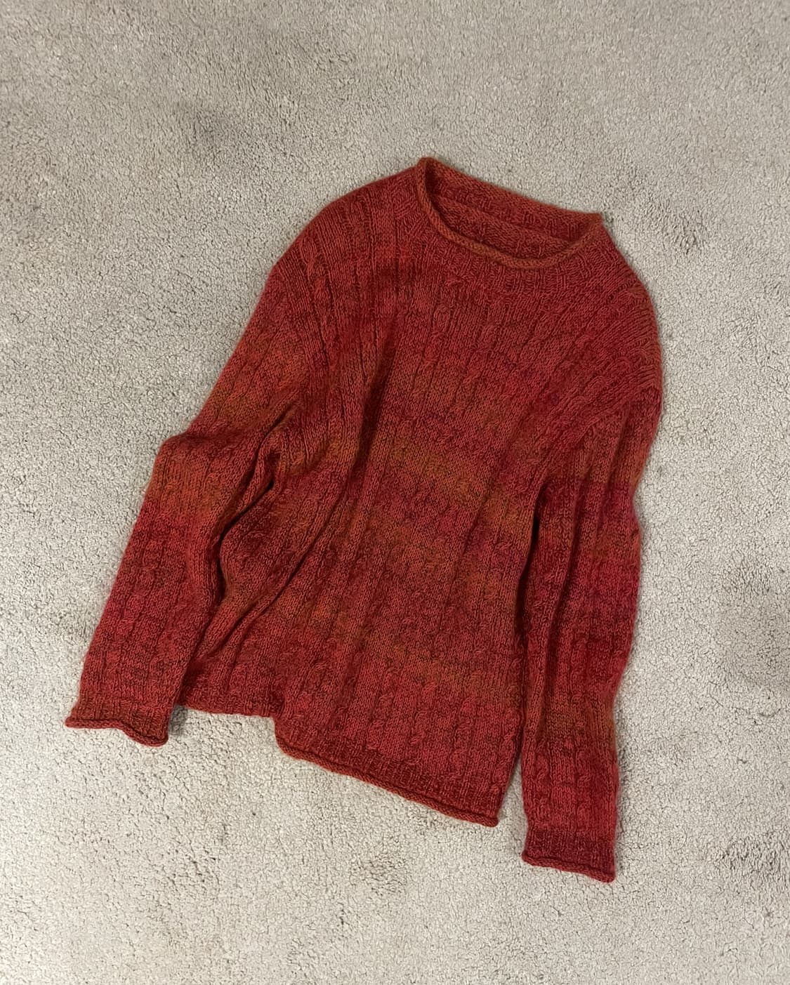 vintage rolled edge raglan knit 상품이미지1