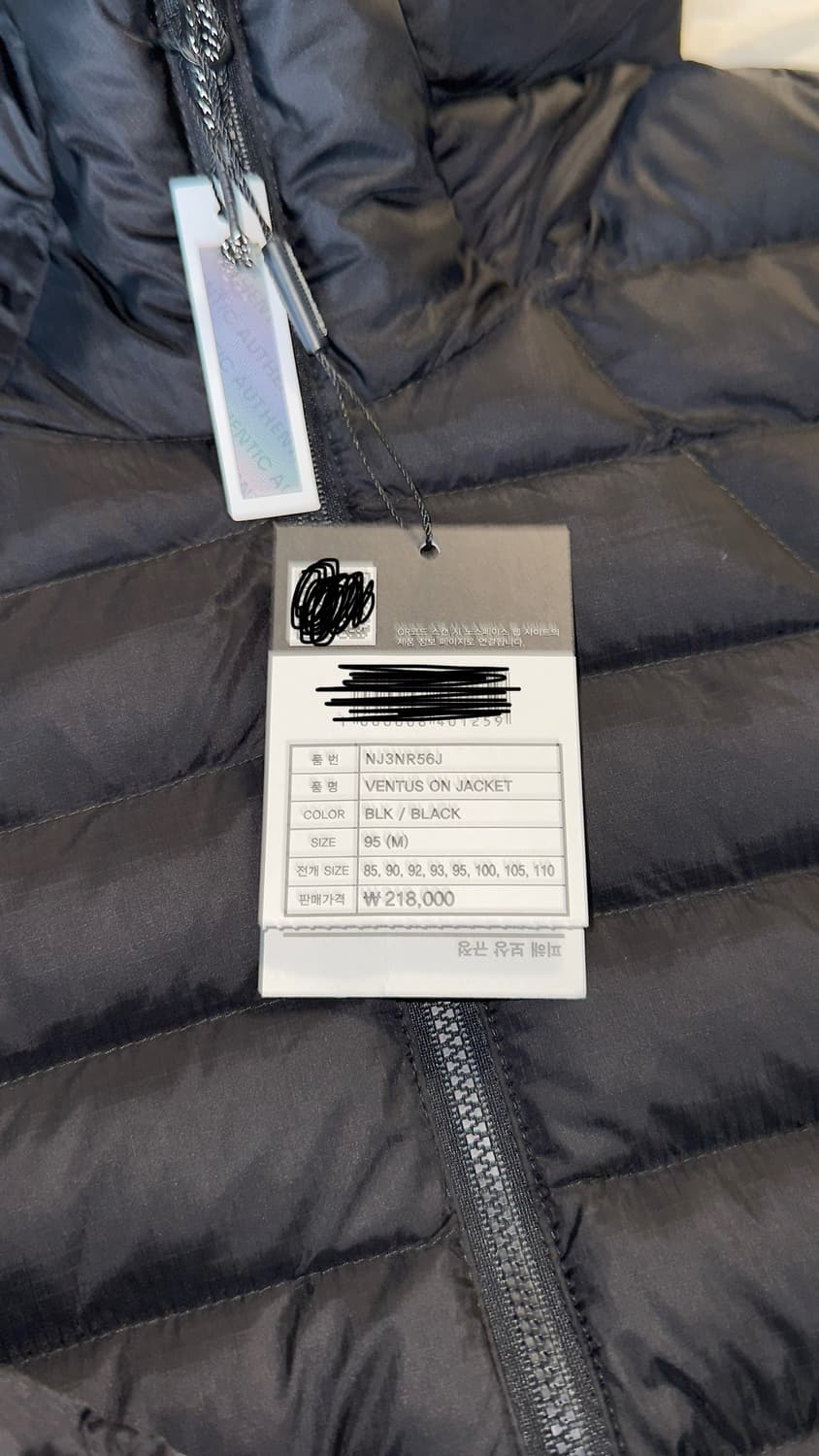 노스페이스 벤투스 블랙 M 상품이미지2