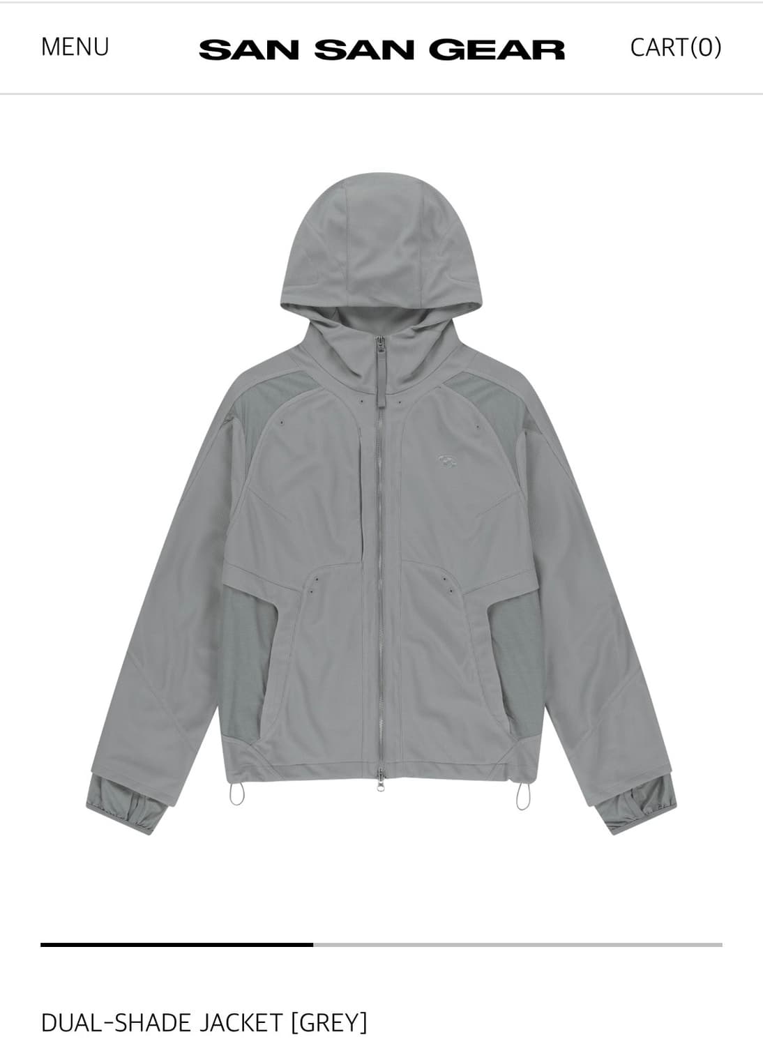 산산기어 DUAL-SHADE JACKET [GREY] 1사이즈 상품이미지1