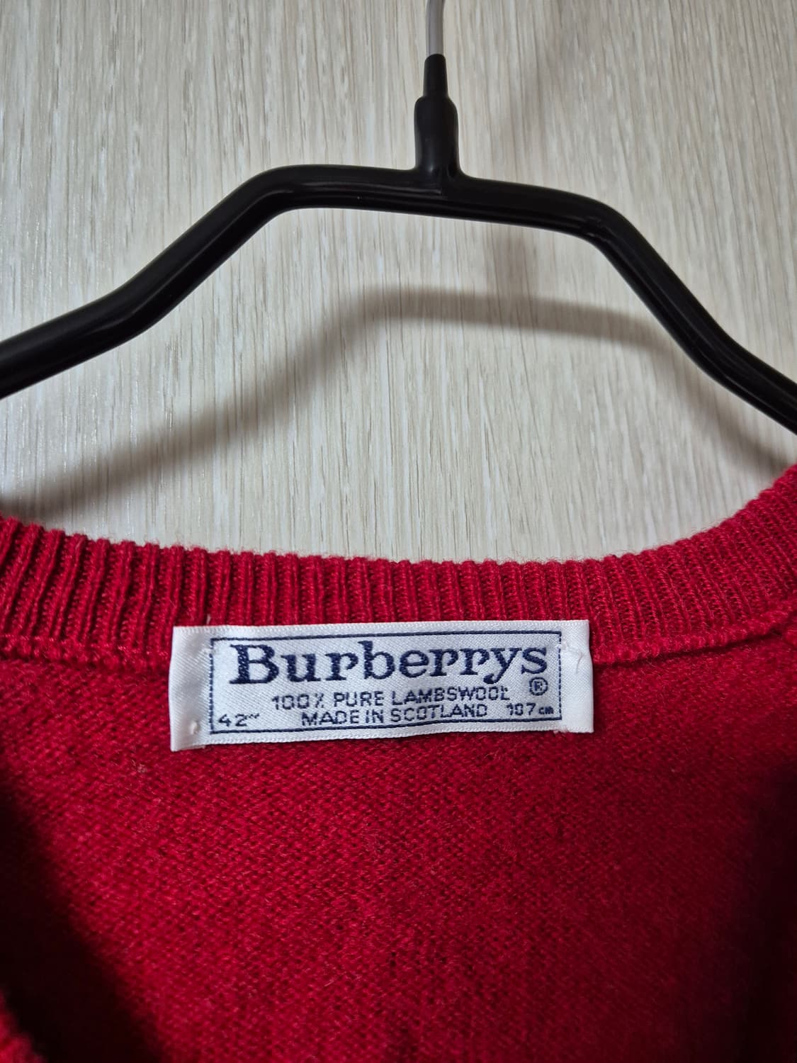 (정품) 버버리  루즈핏 퓨어 램스울 니트 스웨터  스코틀랜드 상품이미지6