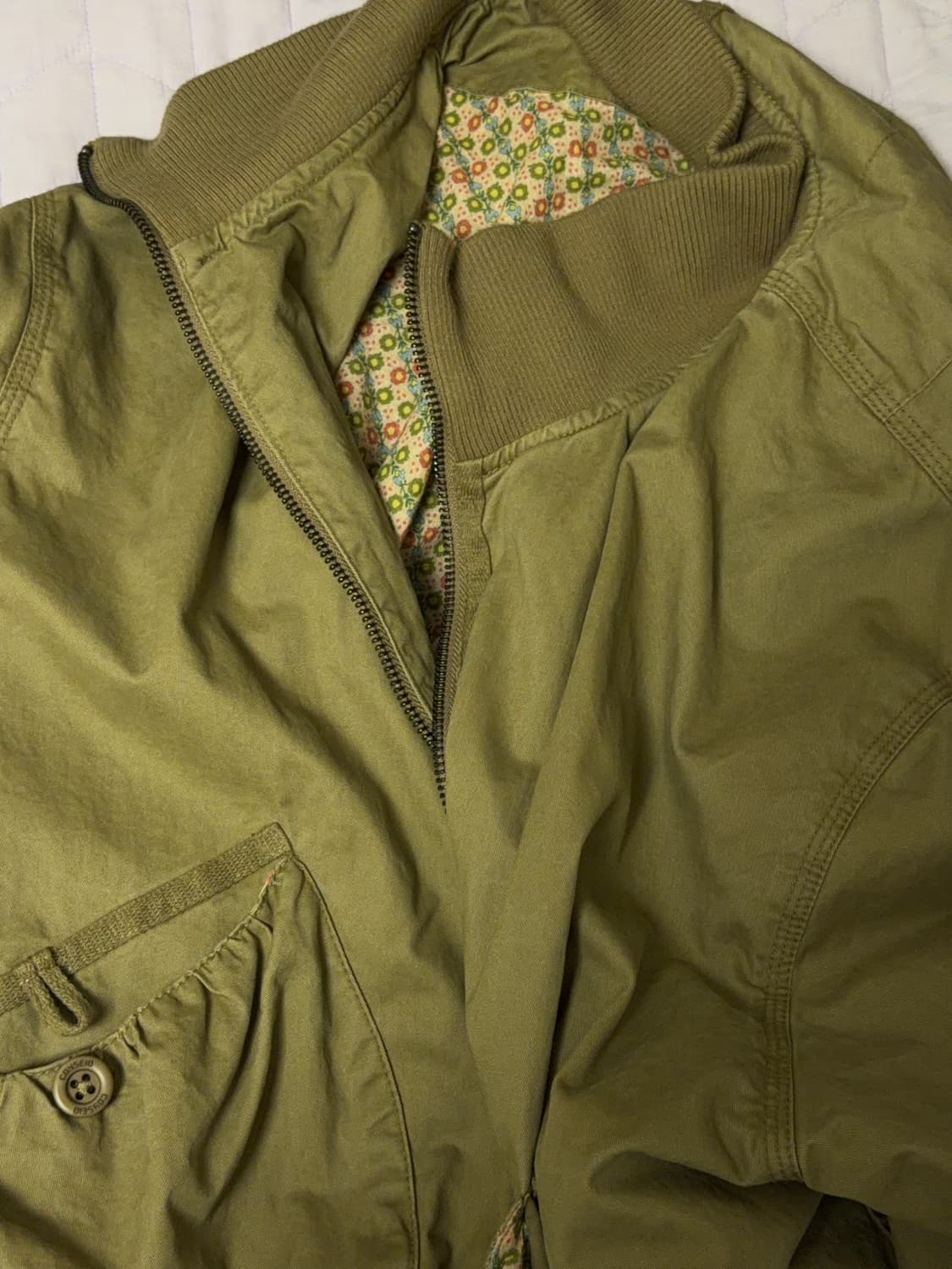 코이세이오 더스티 코튼 봄버 자켓 베이지 상품이미지2