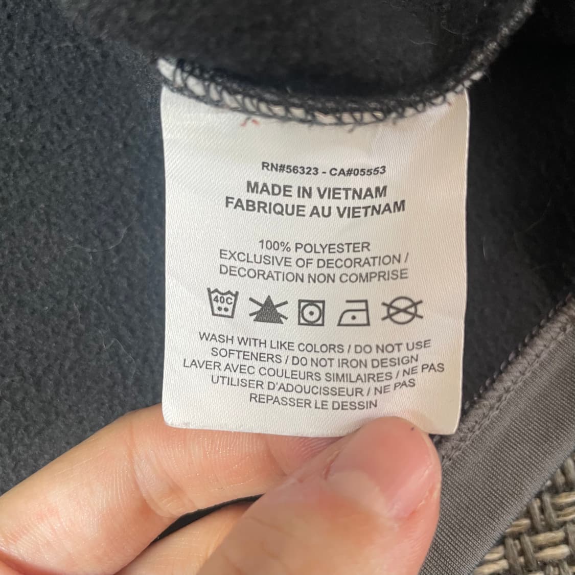 나이키 Bojangles 자수 로고 드라이핏 기모 그레이 집업 XXL 상품이미지7